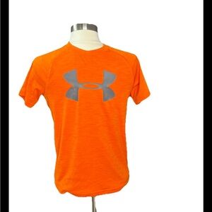 Under Armour Boys’ Medium HeatGear Tee – Bright Orange